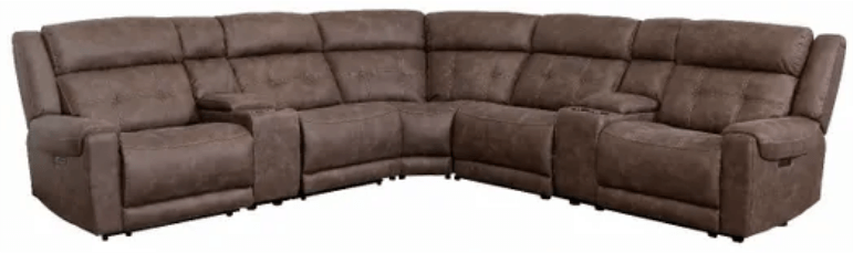 Texas Chocolate Reclining Sectional