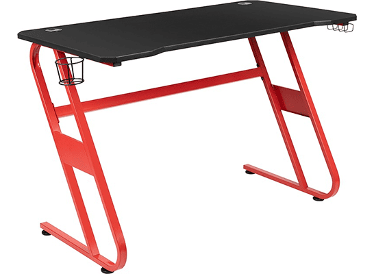 OSC Designs Gaming Desk - Red/Black